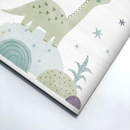 Green Apatosaurus ξύλινο κάδρο (21226)