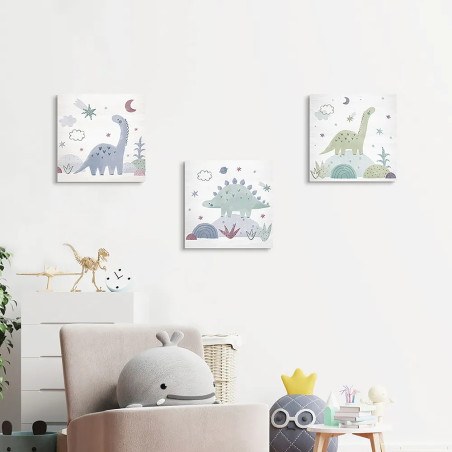 Green Apatosaurus ξύλινο κάδρο (21226)