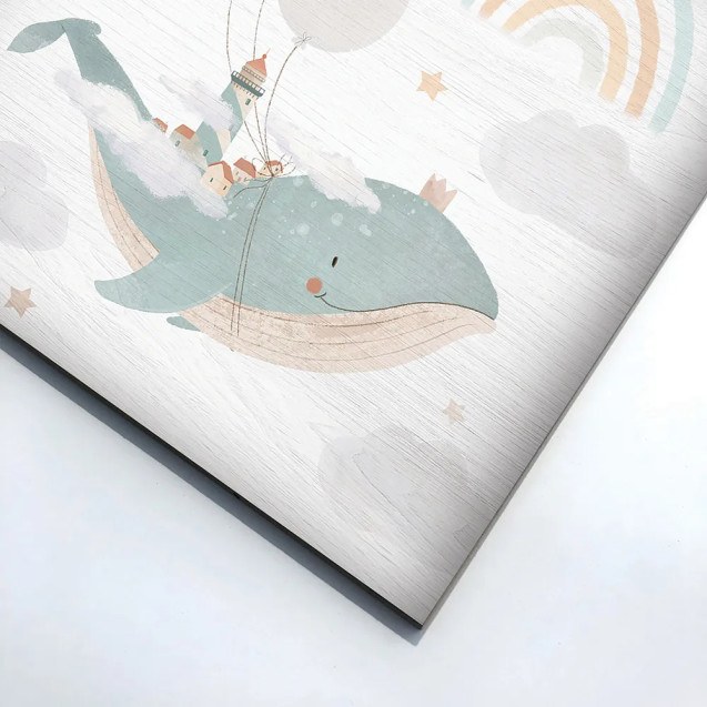 Flying Whale ξύλινο κάδρο (21233)