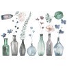 Flowers in Bottles αυτοκόλλητα τοίχου (44241)