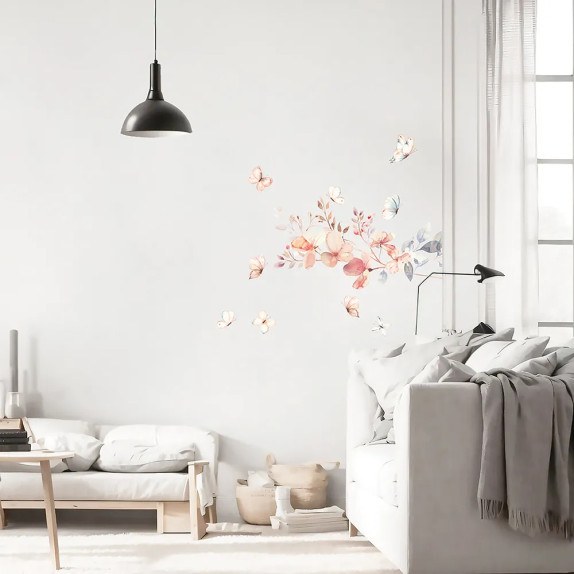 Flowering Vintage Branch αυτοκόλλητα τοίχου (44242)