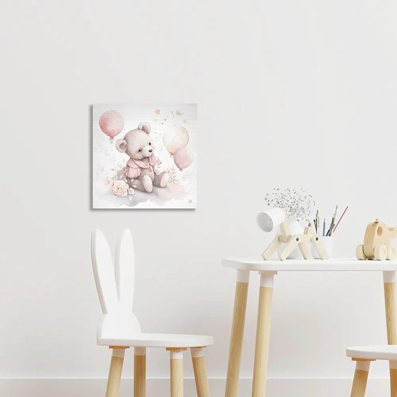 Bear On Clouds ξύλινο κάδρο (21230)