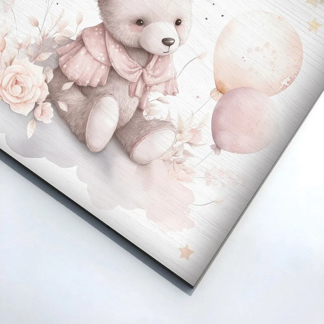 Bear On Clouds ξύλινο κάδρο (21230)