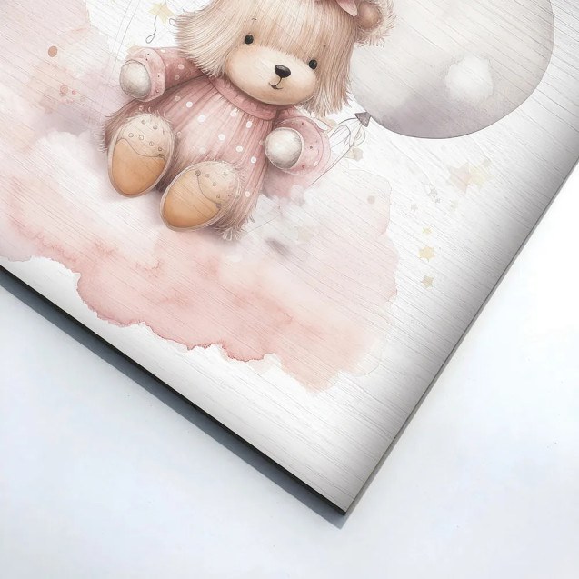 Bear With Baloons ξύλινο κάδρο (21232)