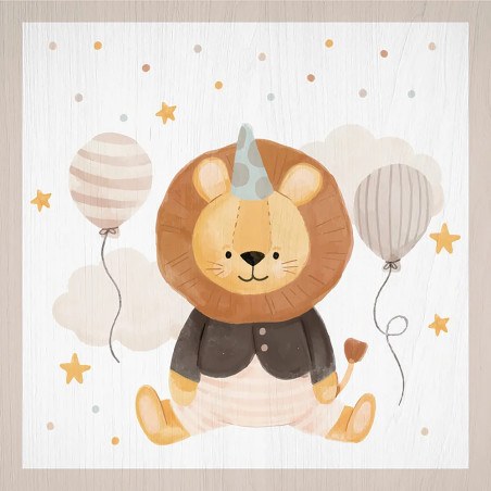 Lion Birthday ξύλινο κάδρο (21239)