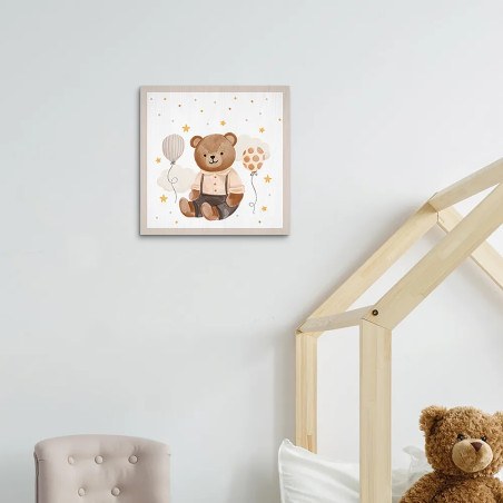 Bear Birthday ξύλινο κάδρο (21240)