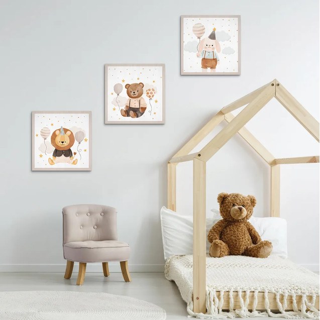 Bear Birthday ξύλινο κάδρο (21240)