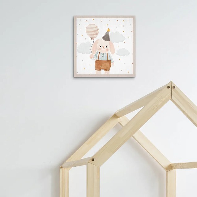 Rabbit Birthday ξύλινο κάδρο (21241)