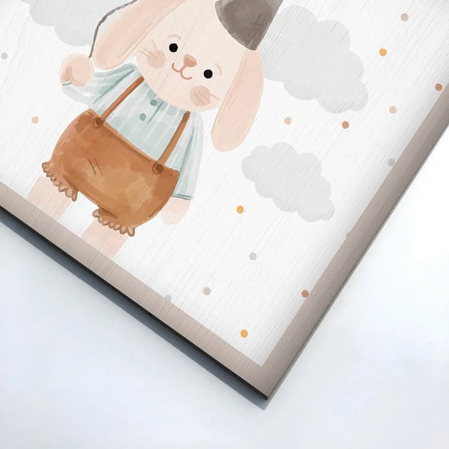 Rabbit Birthday ξύλινο κάδρο (21241)