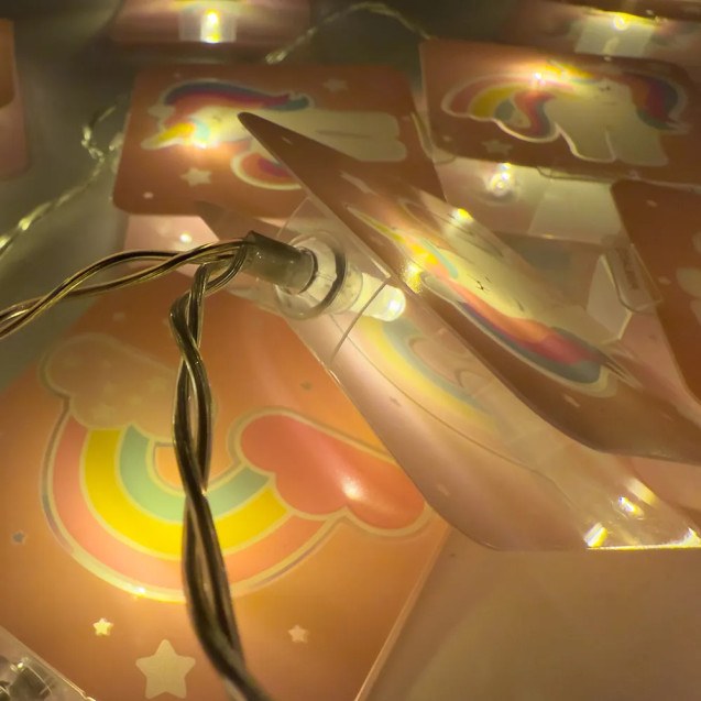 Unicorns γιρλάντα παιδικό φωτιστικό (41595)