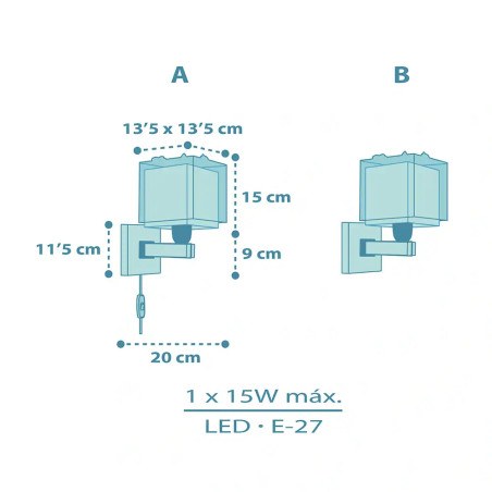 Baby Dinos απλίκα τοίχου (63459)
