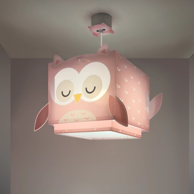 Little Pink Owl παιδικό φωτιστικό οροφής (64482)
