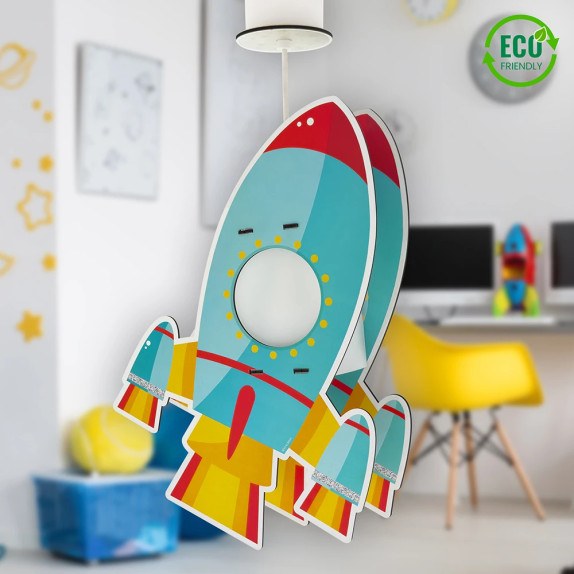 Rocket MDF παιδικό φωτιστικό οροφής (63357)