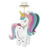 Unicorn MDF παιδικό φωτιστικό οροφής (41597)
