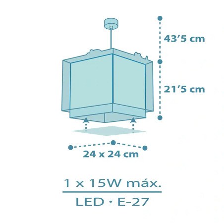 Baby Dinos κρεμαστό παιδικό φωτιστικό οροφής (63452)