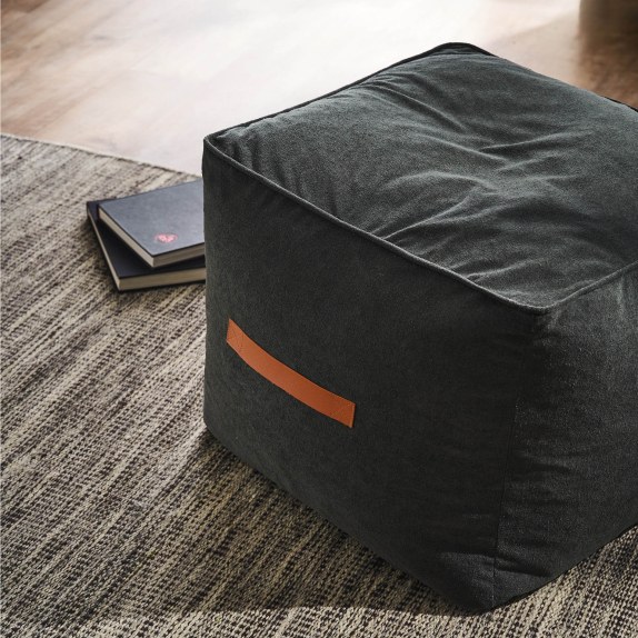 Πουφ Gofis Home Nadinia Perl Grey 20-05-137-3/01 40x50x50