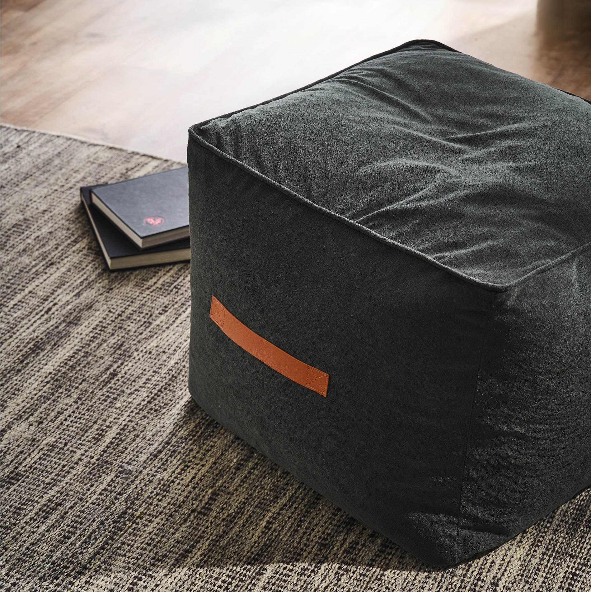 Πουφ Gofis Home Nadinia Perl Grey 20-05-137-3/01 40x50x50