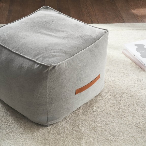 Πουφ Gofis Home Nadinia Fog Grey 20-05-137-3/15 40x50x50