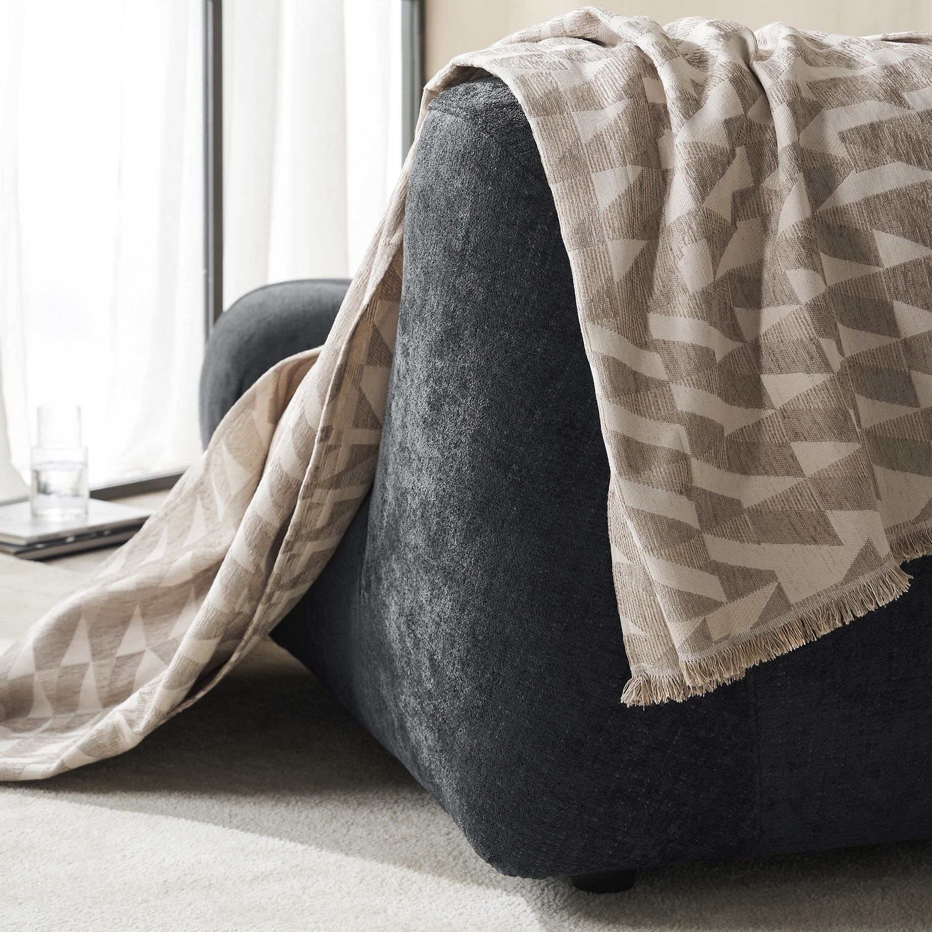 Ριχτάρι Τετραθέσιου Gofis Home Caspian Beige 20-07-156-4/06 180x350