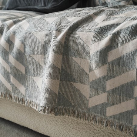 Ριχτάρι Τετραθέσιου Gofis Home Caspian Weed Grey 20-07-156-4/07 180x350