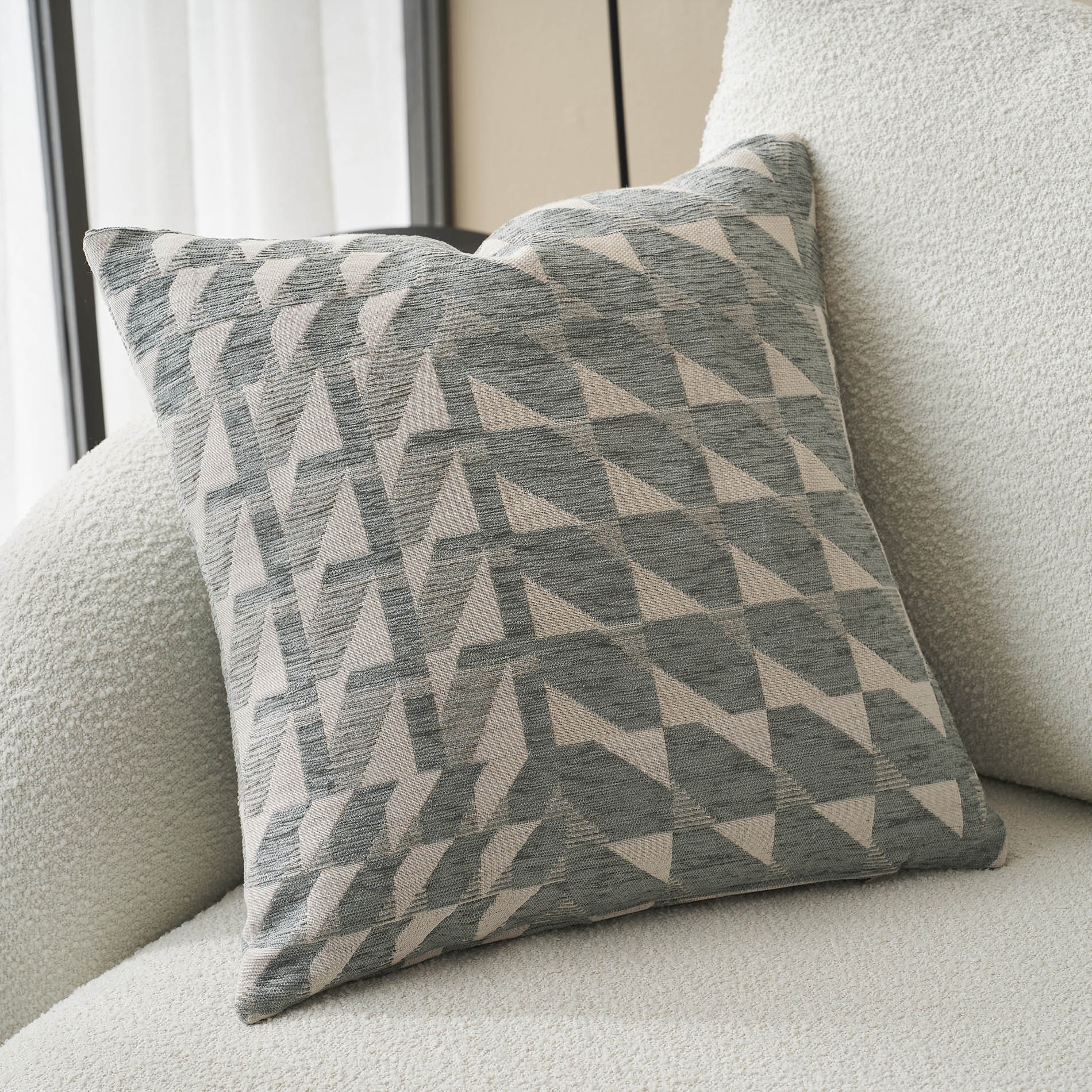 Μαξιλαροθήκη Διακόσμησης Gofis Home Caspian Weed Grey 2