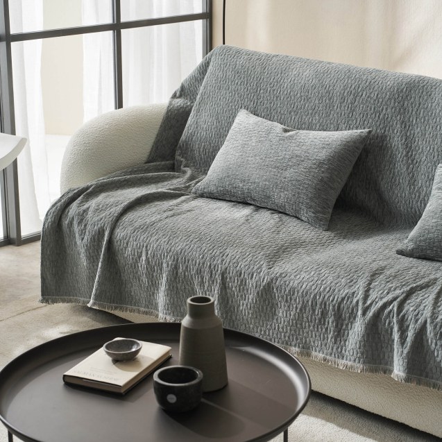Ριχτάρι Τετραθέσιου Gofis Home Ondine Weed Grey...