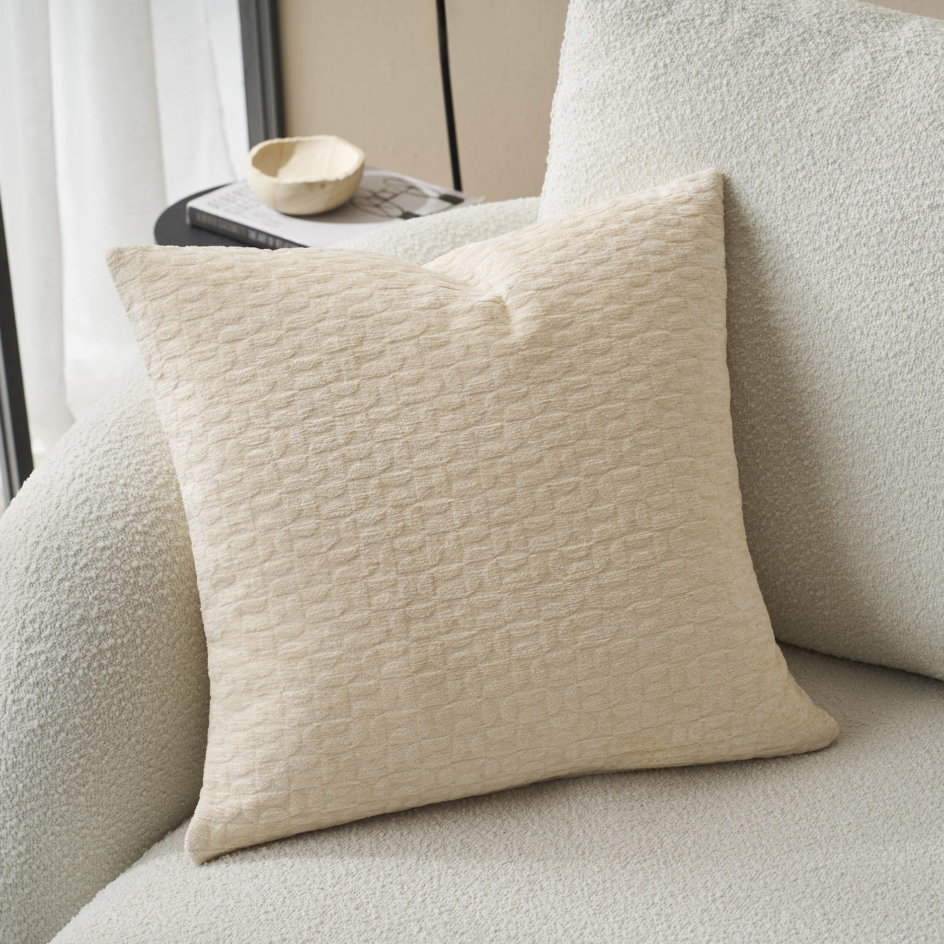 Μαξιλαροθήκη Διακόσμησης Gofis Home Ondine Ecru 20-05-1