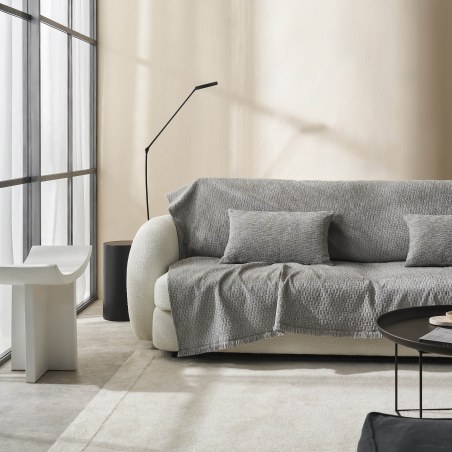 Ριχτάρι Πολυθρόνας Gofis Home Ondine Silver Grey 20-07-184-1/15 180x175