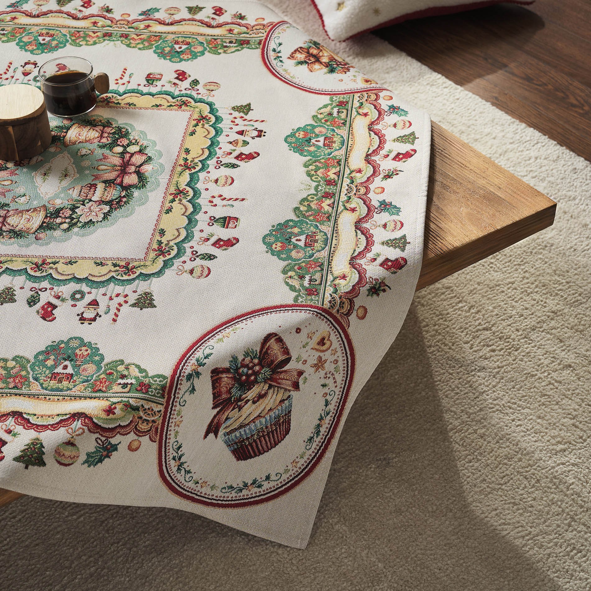 Χριστουγεννιάτικο Καρέ Gofis Home Xmas 20-36-212 90x90