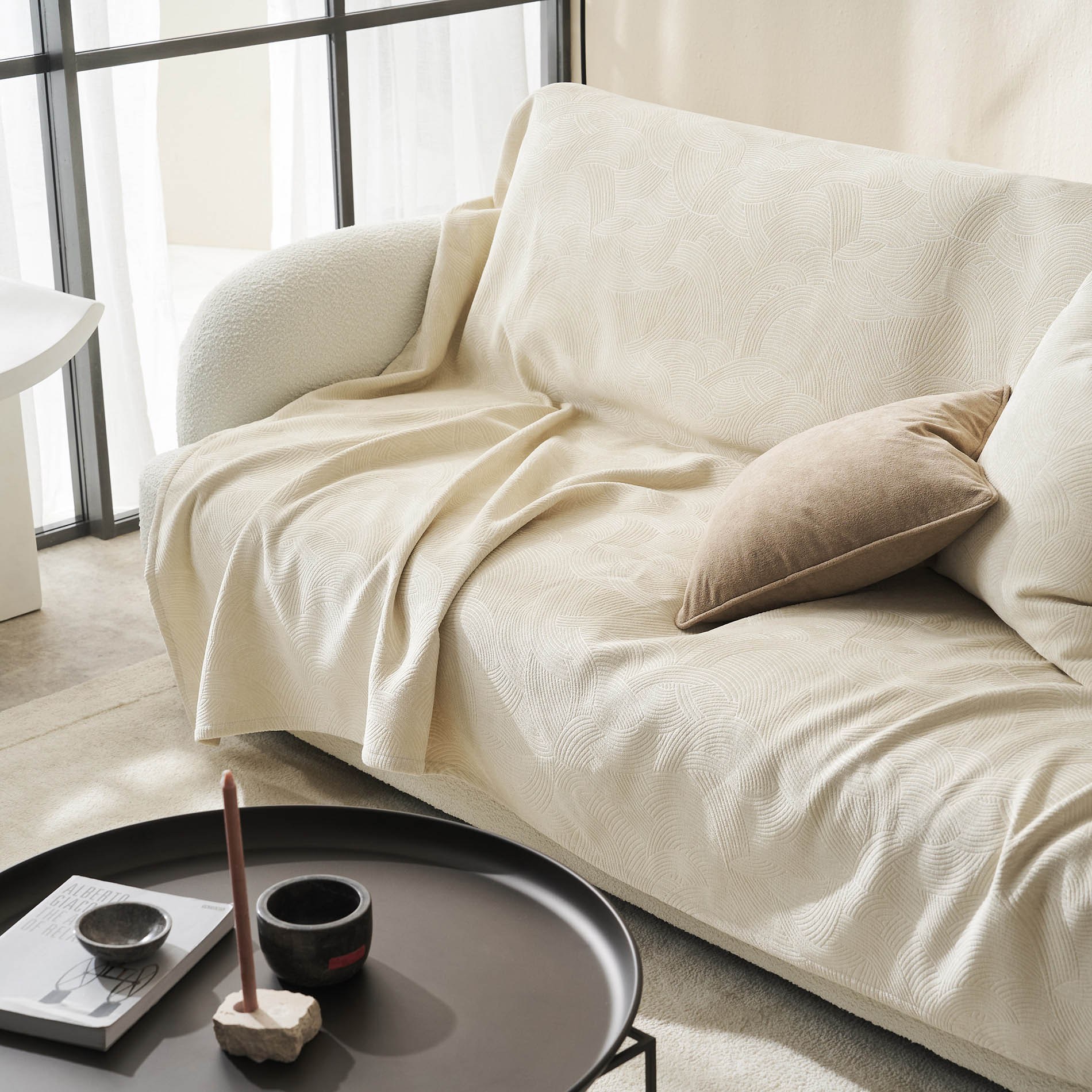 Ριχτάρι Τετραθέσιου Gofis Home Nimbus Ecru 20-07-447-4/