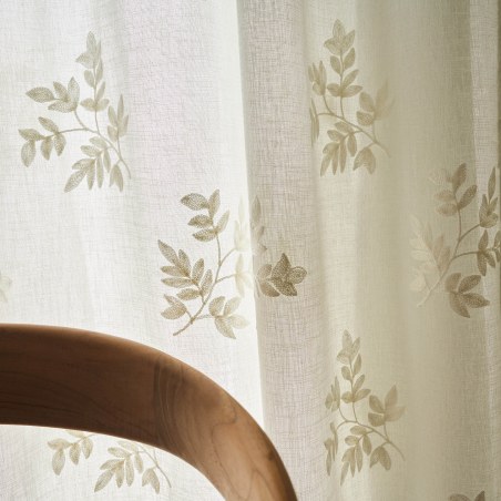 Κουρτίνα με Τρουκς Gofis Home Leaf Offwhite Aw24 10-04-532-11/05 140x295