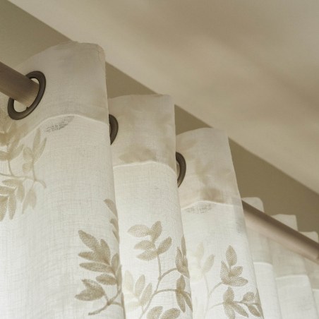 Κουρτίνα με Τρουκς Gofis Home Leaf Offwhite Aw24 10-04-532-11/05 140x295
