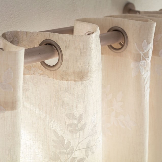 Κουρτίνα με Τρουκς Gofis Home Leaf Beige Aw24...