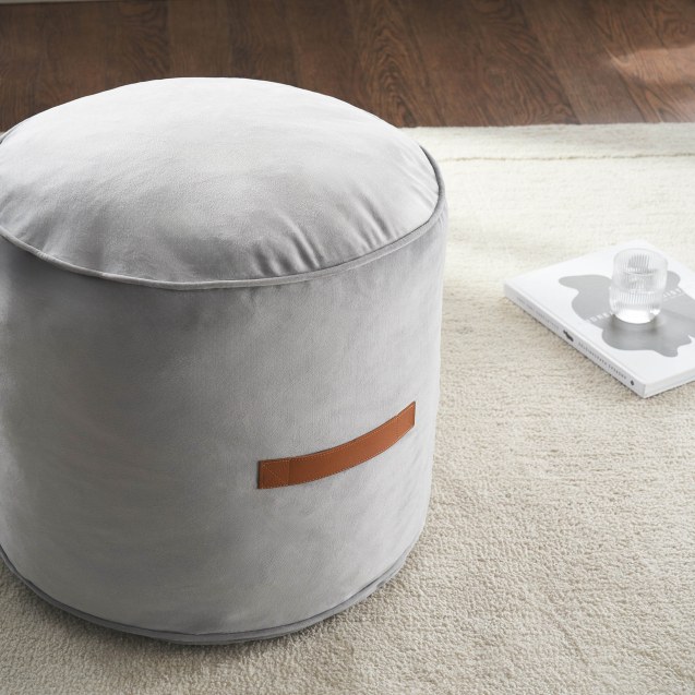 Πουφ Gofis Home Winter Cloud Grey...