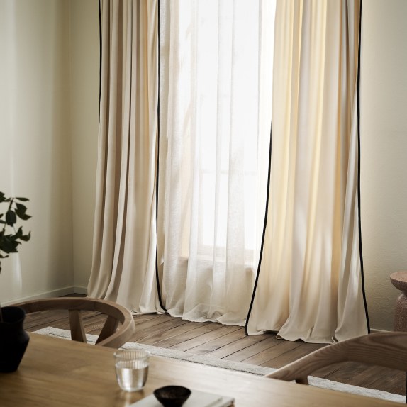 Κουρτίνα με Τρουκς Gofis Home Eloise Moon ecru + Black...