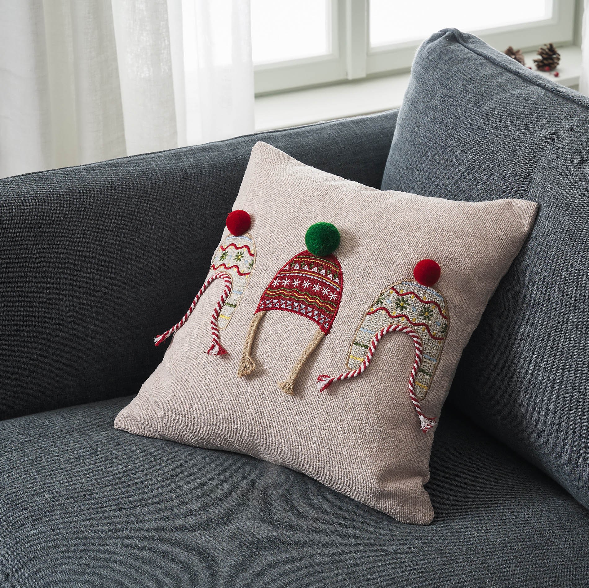 Χριστουγεννιάτικη Μαξιλαροθήκη Διακόσμισης Gofis Home Xmas 10-05-298 43x43