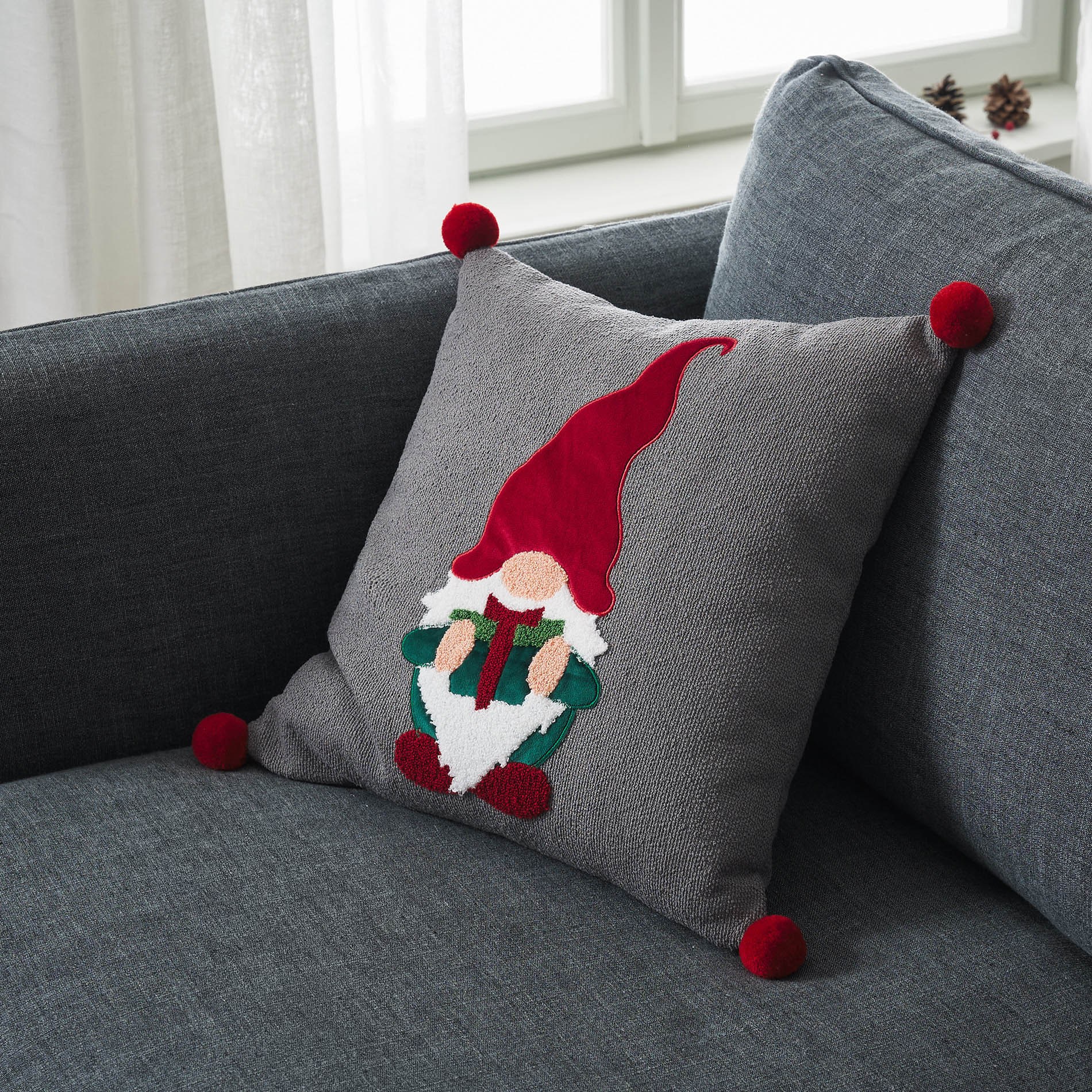 Χριστουγεννιάτικη Μαξιλαροθήκη Διακόσμισης Gofis Home Xmas 10-05-361 43x43