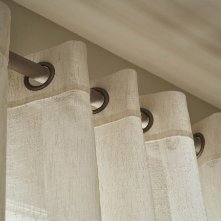 Κουρτίνα με Τρουκς Gofis Home Combe Beige 20-04-502-10/06 140x280