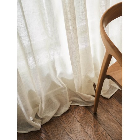 Κουρτίνα με σιρίτι Gofis Home Combe Beige 20-04-502-11/06 140x295