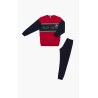 Πυτζάμα Παιδική Χειμερινή Φούτερ Minerva Play Again Red/Navy Blue No8 62065-018