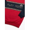 Πυτζάμα Παιδική Χειμερινή Φούτερ Minerva Play Again Red/Navy Blue No8 62065-018