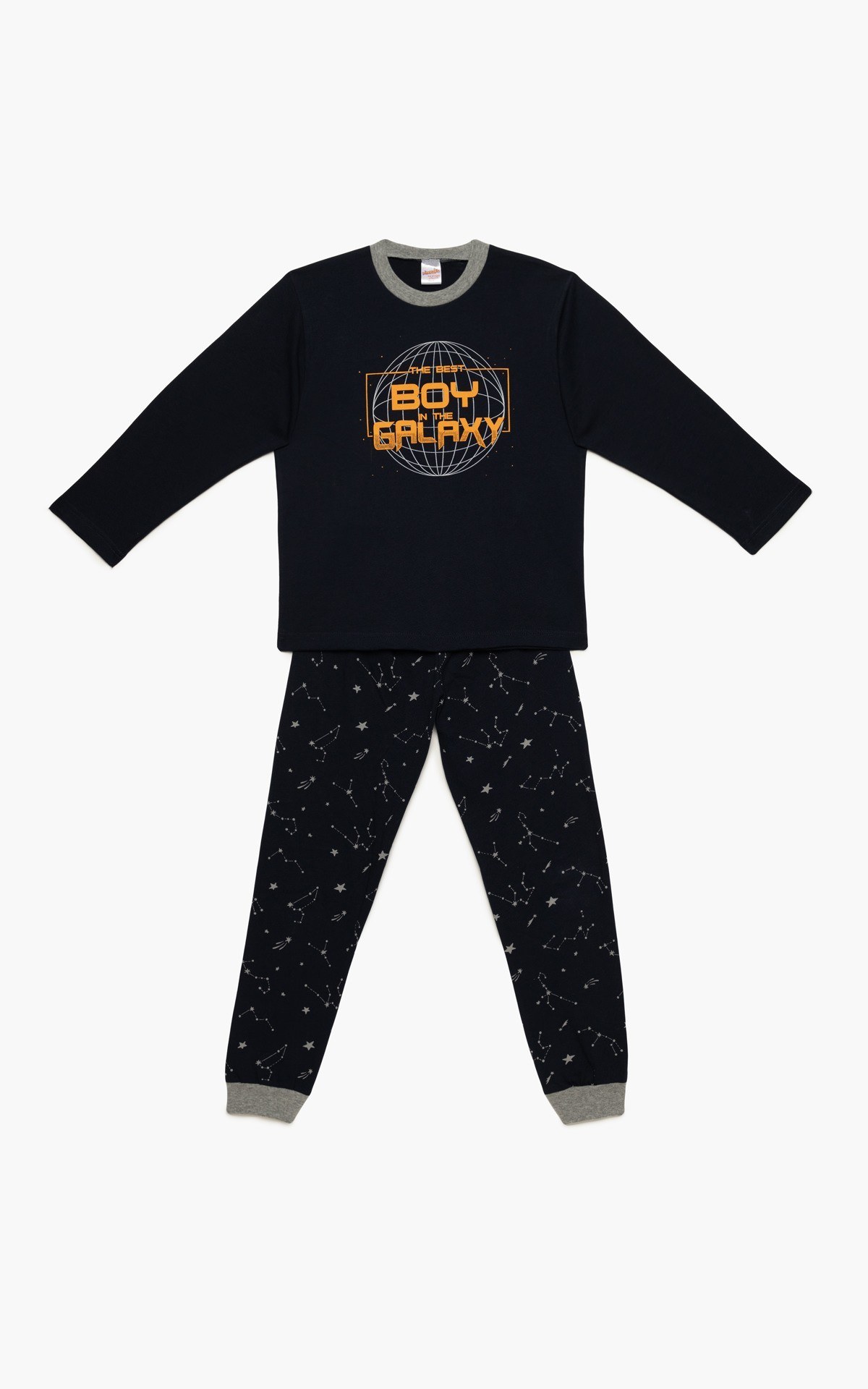 Πυτζάμα Παιδική Χειμερινή Minerva Boy Galaxy Marine No12 62055-100