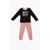Πυτζάμα Παιδική Χειμερινή Minerva Dream Princess Black/Pink No14 62024-150