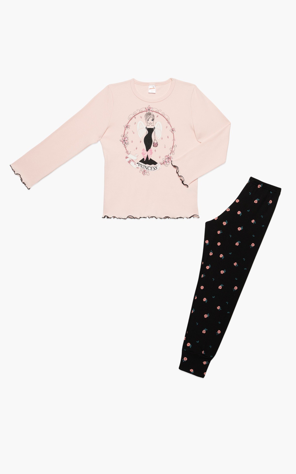 Πυτζάμα Παιδική Χειμερινή Minerva Dream Princess Σομόν No14 62024-060