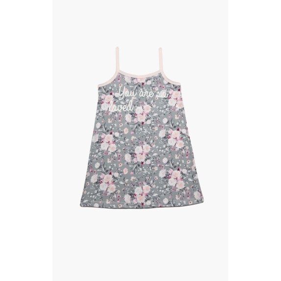 Νυχτικό Παιδικό Καλοκαιρινό Minerva Lovely A/O Grey-Pink...