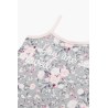 Νυχτικό Παιδικό Καλοκαιρινό Minerva Lovely A/O Grey-Pink Roses No10 61963-107