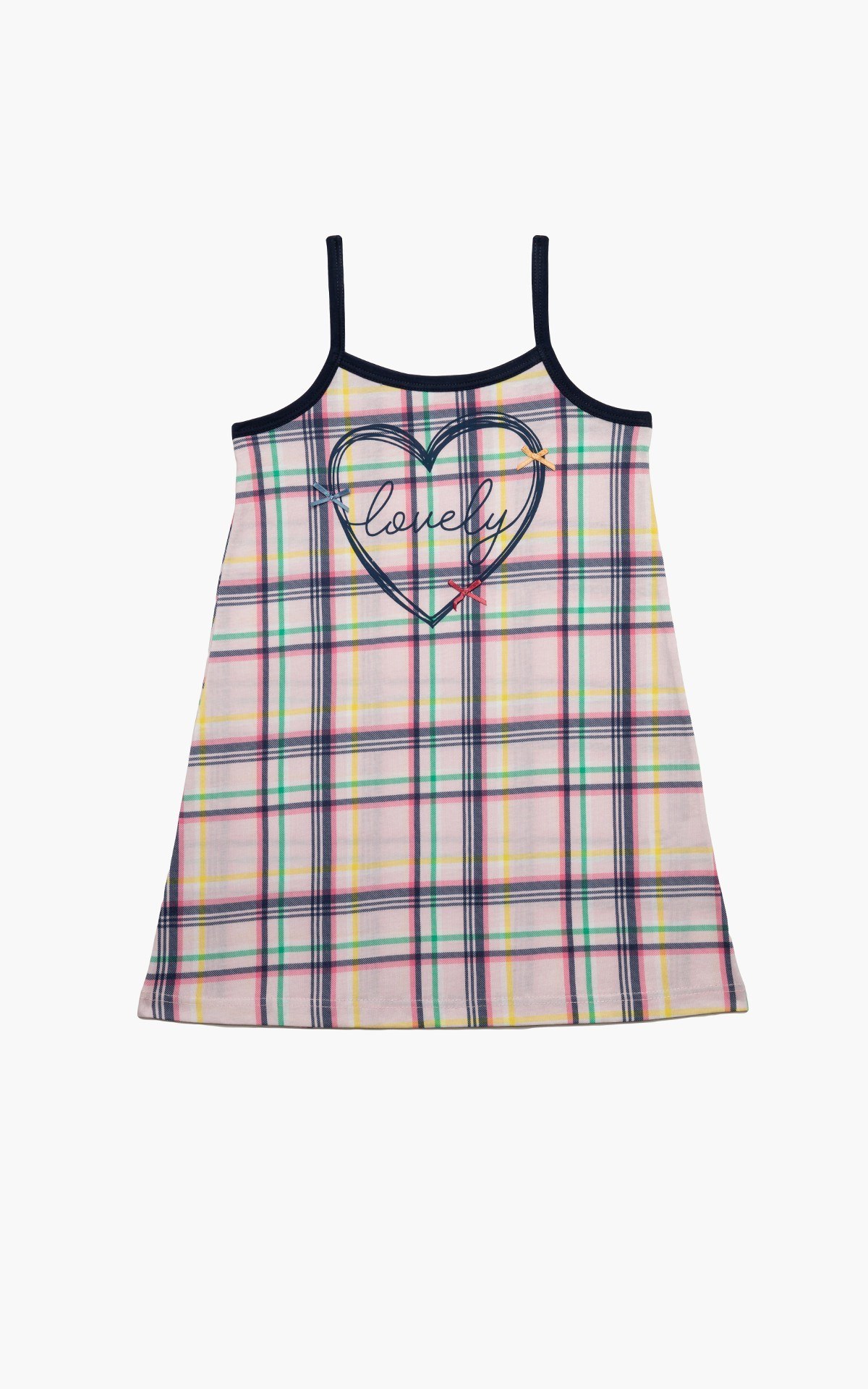 Νυχτικό Παιδικό Καλοκαιρινό Minerva Lovely A/O Ροζ-Πράσινο No8 61963-123