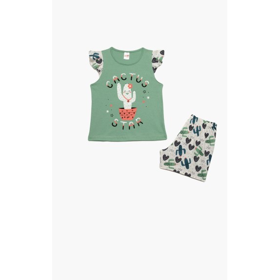 Παιδική Πυτζάμα Καλοκαιρινή Minerva Cactus Μέντα No12...