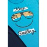 Πυτζάμα Παιδική Καλοκαιρινή Minerva Keep Smiling Μπλε No10 61958-171