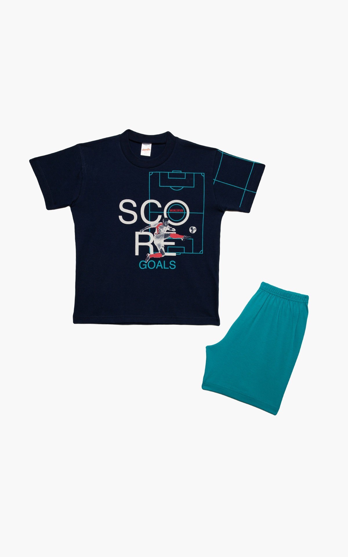 Πυτζάμα Παιδική Καλοκαιρινή Minerva Score Marine No14 61957-200